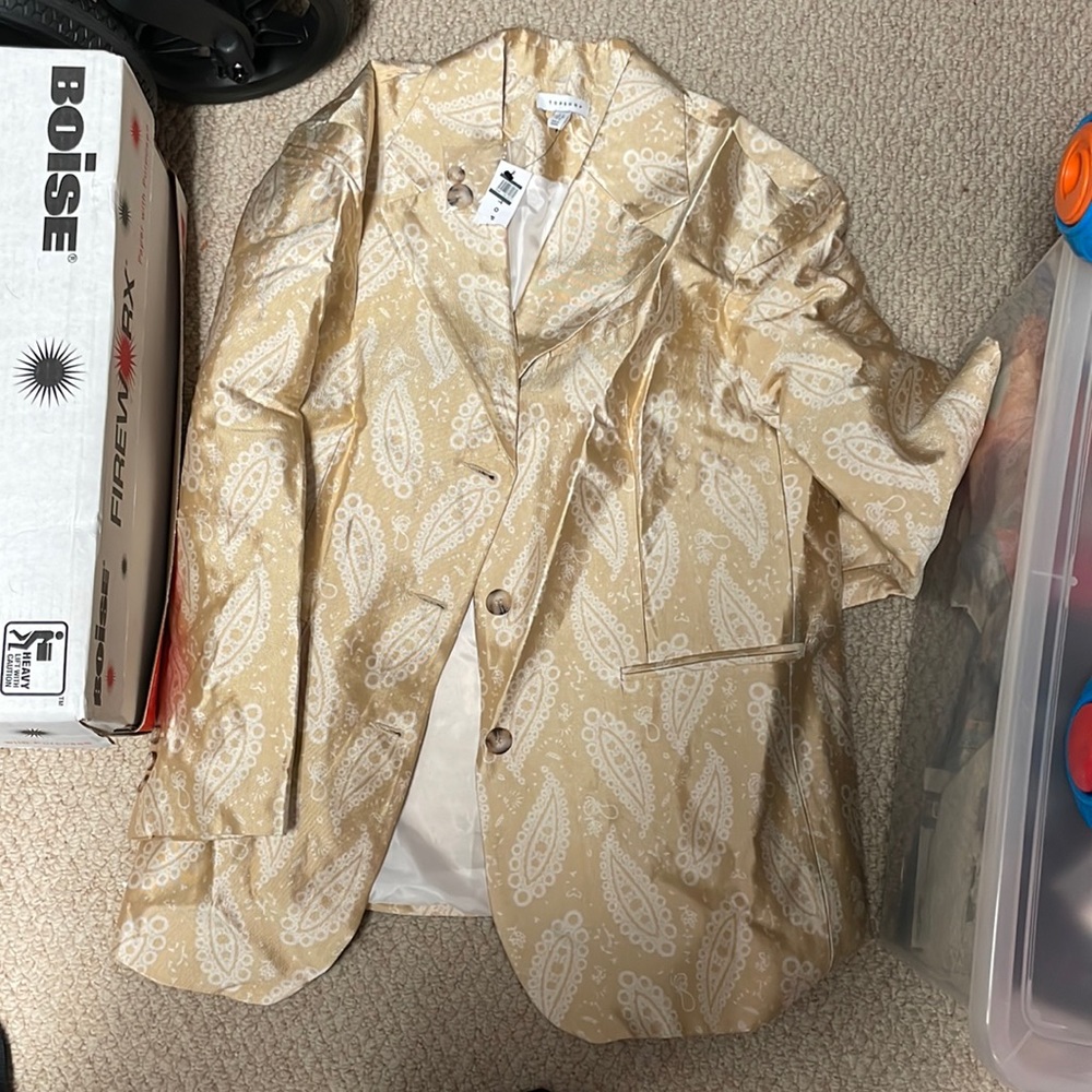 Top shop paisley blazer